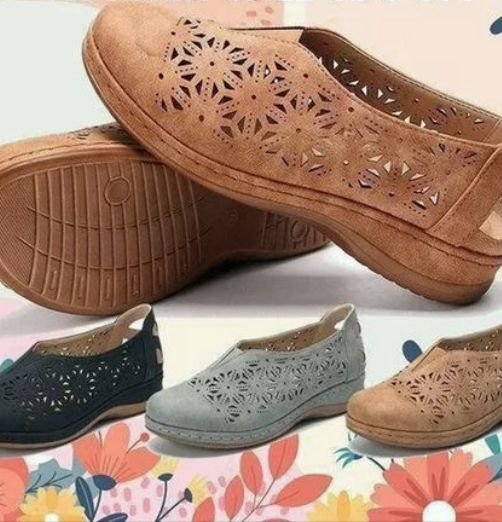 🔥 [Heute niedrigster Preis] 2024 HEISSER VERKAUF 50% RABATT Loch elastische Schuhe