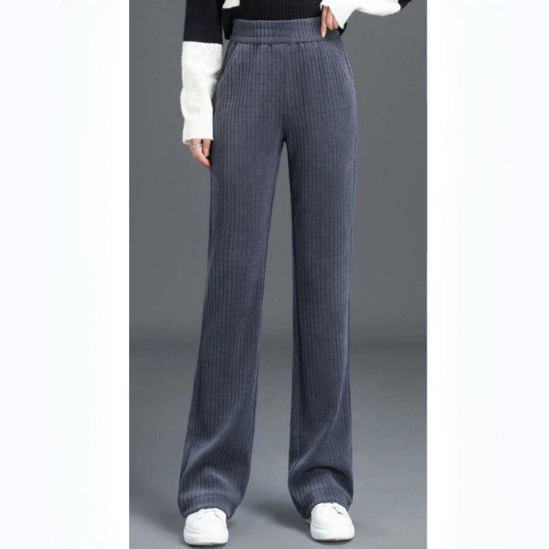 Neue Slim Fit Damenhose mit breitem Gummibund