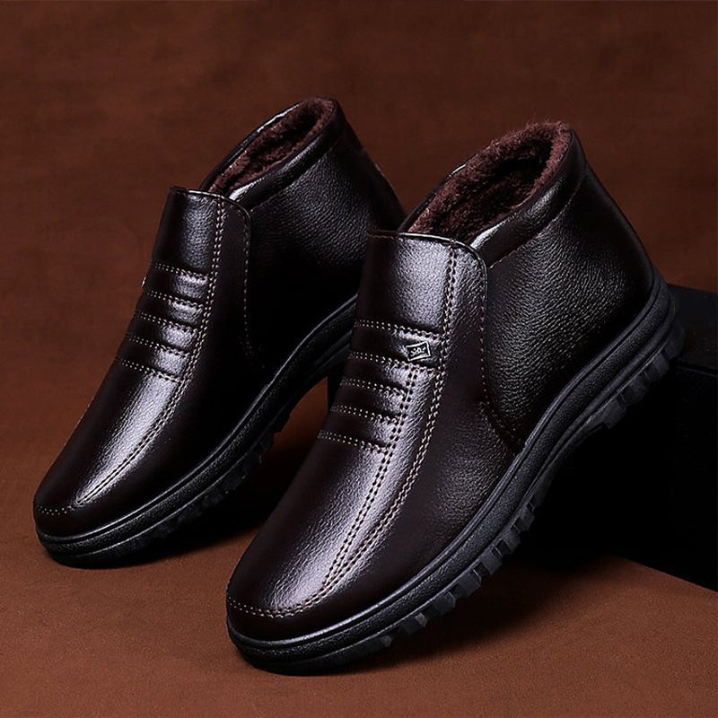 🎁[Bestes Geschenk für Ihn] Bequeme Plüsch gefütterte warme Schneestiefel für Männer