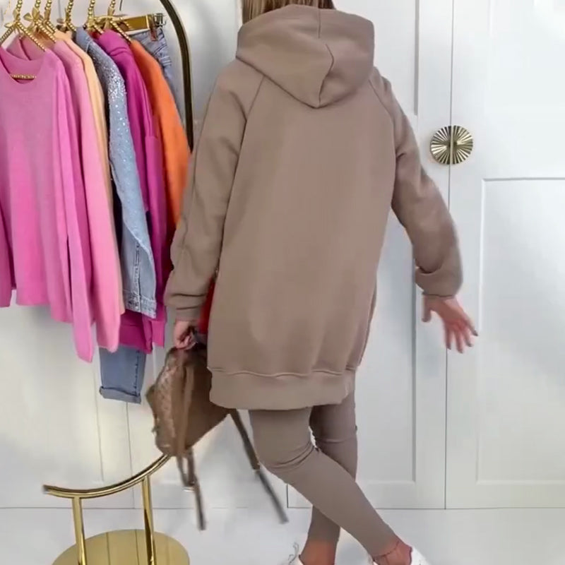 Stilvolles Hoodie- und Hosenset für Damen