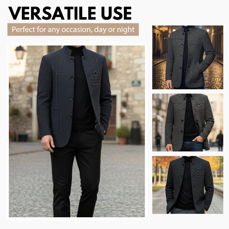 Lässiger warmer Herren-Kurzmantel