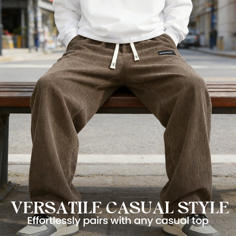 🎉 Neujahrsgeschenk – 50% RABATT!👖 Herren-Cordhose mit Kordelzug: Bequem & vielseitig für Freizeit & Alltag