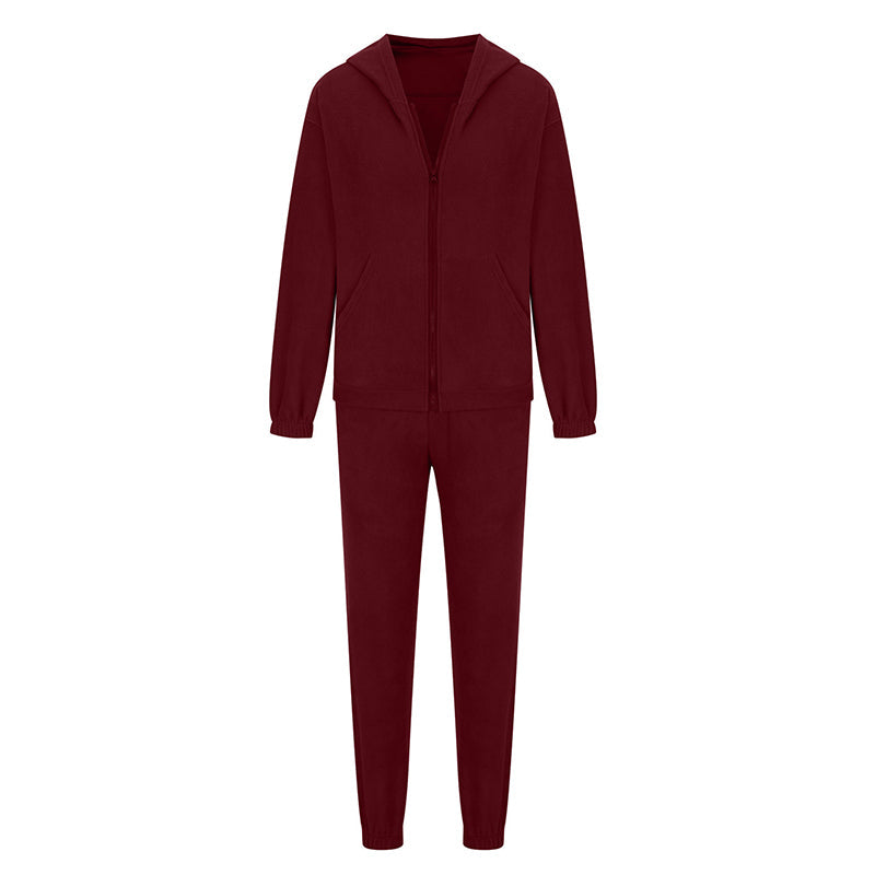 🌞Frühlingserwachen: 50% Rabatt!👖 Damen 2-Teilig Fleece Set – Leicht & Frisch für Frühling – Kapuzenjacke & Jogginghose, Lässiger Stil für jeden Tag