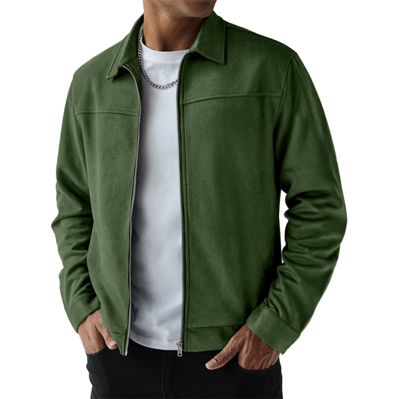 🌞Frühlingserwachen: 50% Rabatt!💎Herren-Jacke in Wildleder-Optik: Der Allrounder für Office & Freizeit